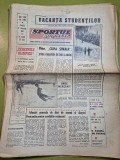 ziarul sportul popular 4 februarie 1967 - prima competitie de bob la sinaia,cupa poiana brasov la schi