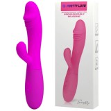 Vibrator punct G si clitoris Pretty Love Snappy roz 19,5 cm