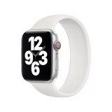 Cumpara ieftin Bratara silicon tip solo loop marca THD pentru Apple Watch 41mm seria 8, marimea S, lungime incheietura mana 158-177 mm, alb