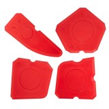 Set 4 spatule din silicon Topex pentru nivelarea rosturilor si finisaj
