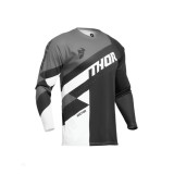 Bluza Motocross/Enduro Thor Sector Checker negru/gri/alb