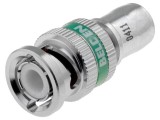 Conector BNC mufă tată blocată cu piuliță 75&Omega; RG6