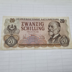 bancnota austria 20 schilling 1956