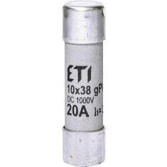 Siguranta fuzibila voltaica 20A CH10X38 gPV 1000V Eti 002625085