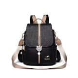 Cumpara ieftin Rucsac dama, Iliris GT3604, Negru/Maro