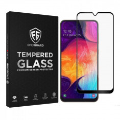 Folie Sticla EpicGuard Samsung Galaxy A10 Protectie Premium Ecran 3D, Full Cover, Negru foto