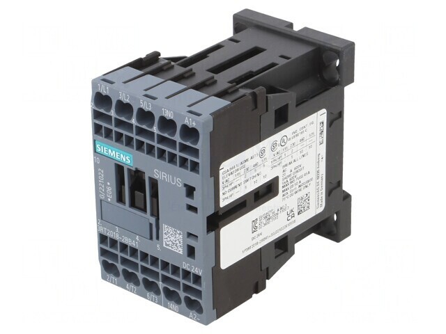 Contactor 3-Polar 24VDC 17A 690V NO x3 Contacte Auxiliare