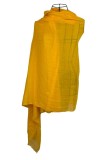 Esarfa dama uni 25V, galben 180 x 95 cm, Marime universala