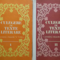 Vasile Teodorescu - Culegere de texte literare pentru clasele V-VIII, vol. I-II