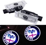 Set de 2 lampi led Logo Alfa Romeo portiera / usa auto Xentech Light