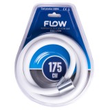 Furtun de dus din silicon alb 175 cm Flow FFDS-175W, flexibil si rezistent