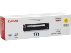 Toner Canon CRG731Y, yellow, capacitate 1500 pagini, pentru LBP7100C, LBP7110C foto