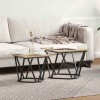 VidaXL Set măsuțe laterale 2 pcs Stejar sonoma 50 x 50 x 40 cm 868268