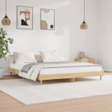 VidaXL Cadru pat fără saltea stejar sonoma 140x200 cm lemn prelucrat