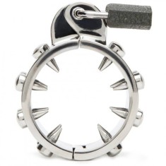 METAL HARD - ANTI-ERECTION CHASTITY RING foto
