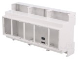 Carcasă pentru șină DIN gri 90x159x53 mm