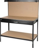 St&ocirc;l Racks DWB60, pracovn&yacute;, do dielne, 1x z&aacute;suvka, 120x60x150 cm, max. 230 kg