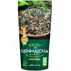Ceai verde cu orez Genmaicha vrac, bio, 100g, Aromandise