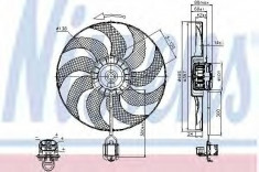 Ventilator, radiator OPEL ZAFIRA TOURER C (P12) (2011 - 2016) NISSENS 85748 foto