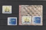 Croatia 2005 - 50 ani Europa CEPT,serie 2 valori dantelate si bloc,MNH.Mi.734-735