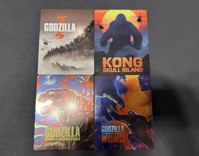 Monsterverse steelbook : Godzilla &amp;amp; Kong , 4k ULTRA HD + bluray, NOI foto