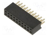 Conector vertical HARWIN 10 10 Pos. Female DIL Throughboard