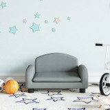 Canapea pentru copii, gri, 50x40x30 cm, material textil GartenMobel Dekor, vidaXL