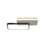 Cumpara ieftin Lustra LED Carolina cu Telecomanda 50W Patrate Suprapuse Lumina Rece Calda Neutra Dimabila Alb Negru, Alessandro DESIGN