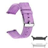 Curea material textil, compatibila cu Samsung Galaxy Watch8 Classic 46mm, Lilac Purple