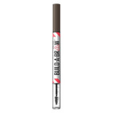 Creion de sprancene + gel de fixare Build a Brow, 262 Black Brown, 1.4 g, Maybelline, Maybelline New York