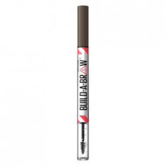 Creion de sprancene + gel de fixare Build a Brow, 262 Black Brown, 1.4 g, Maybelline