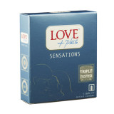 Prezervative Love Plus Sensations, 3buc