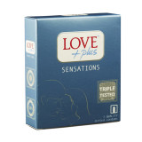 Prezervative Love Plus Sensations, 3buc