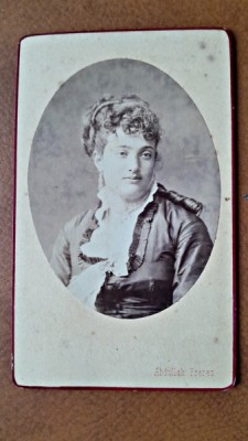 Fotografie tip CDC, soprana Adelina Patti, inceput de secol XX foto