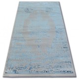 Covor acril Manyas 0917 gri si albastru, 120x180 cm, Dreptunghi, Lana