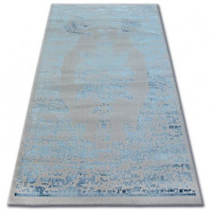 Covor acril Manyas 0917 gri si albastru, 120x180 cm