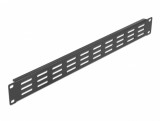 Panou 19&quot; 1U cu fante de ventilatie orizontale Negru, Delock 66679