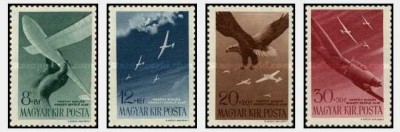 Ungaria 1943 - Aviație IV, avioane, serie neuzata foto