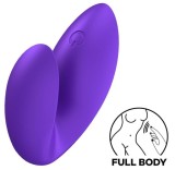 Vibrator Deget Love Riot, 12 Moduri Vibratii, Silicon, USB, Violet, 6 cm