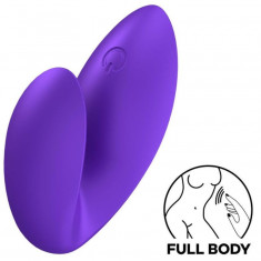 Vibrator Deget Love Riot, 12 Moduri Vibratii, Silicon, USB, Violet, 6 cm