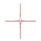 Cumpara ieftin Dispozitiv corectare postura, indreptare spate si coloana, universal, de tip bastoane yoga cu design retractabil pentru adulti si copii, Roz
