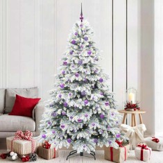 vidaXL Brad de Crăciun artificial cu 300 LED Verde 210 cm PE și PVC 3397633