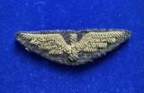 Insigna brodata observator / navigator perioada Regalista, aviatie militara Romania