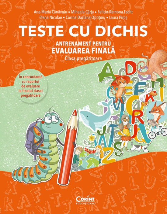 TESTE CU DICHIS. Antrenament pentru EVALUAREA FINALĂ &ndash; Clasa pregătitoare