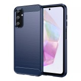 Husa carbon pentru samsung galaxy a35 5g, tech protects, blue