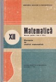 Matematica. Manual pentru clasa a XII-a. Elemente de analiza matematica (1990)