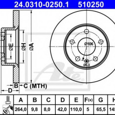 Disc frana OPEL ZAFIRA B (A05) (2005 - 2016) ATE 24.0310-0250.1