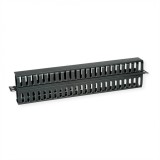 Panou 1U cu organizator cabluri pentru cabinet 19&quot; Negru, Value 26.99.0321