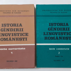 Istoria Gandirii Lingvistice Romanesti Texte Comentate Vol 1 + 2 VEZI DESCRIEREA