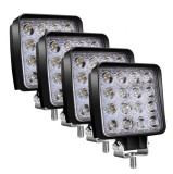 Cumpara ieftin Set 4 x proiector 16 LED auto offroad 48W